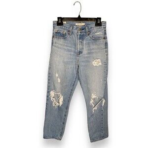 Levi's Wedgie Straight Distressed Jeans Size 26